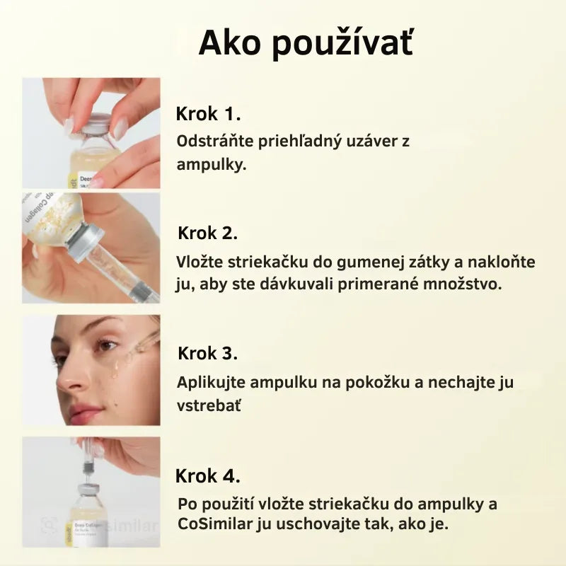 Kórejská peptidová ampulka pre hodvábny lifting