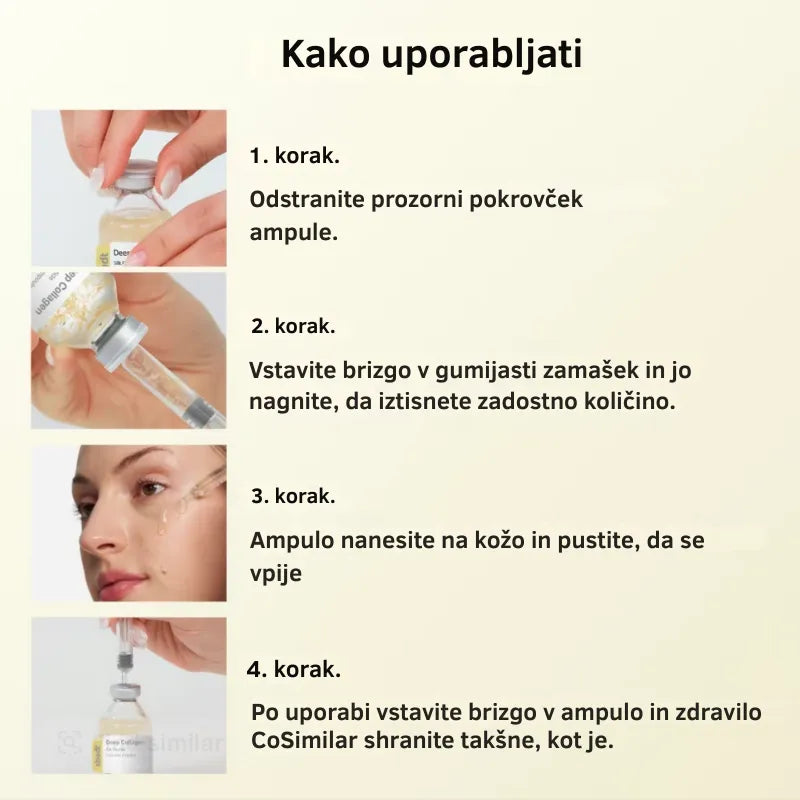Korejska peptidna ampula za svilnat lifting